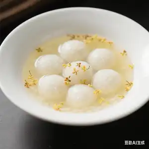 Pirincane kuglice u slatkom vinu | 酒酿圆子